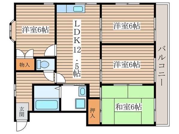 ホ－メスト玉水の物件間取画像